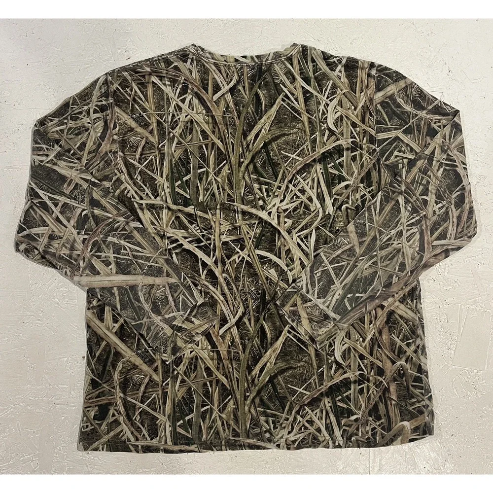 Mossy Oak Shadow Grass Blades Long Sleeve Shirt Mens M‎ Camo Hunting Outdoors